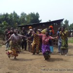 The tribe dancing for us