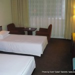 My room at the Yanggakdo Hotel